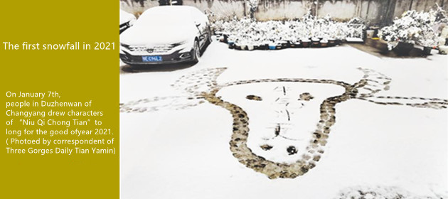 The first snowfall in 2021