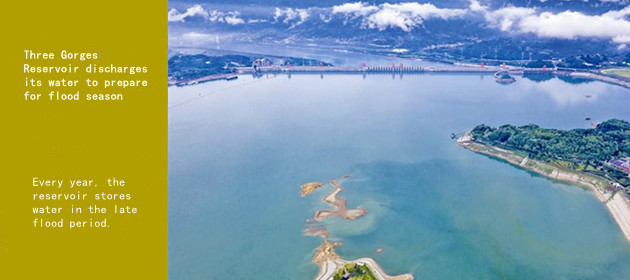 Three Gorges Reservoir discharges its water to prepare for flood season