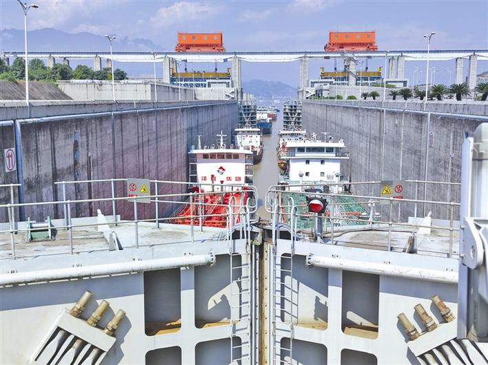 Three Gorges Ship Lock Turn to Level 5 replenishment operation
