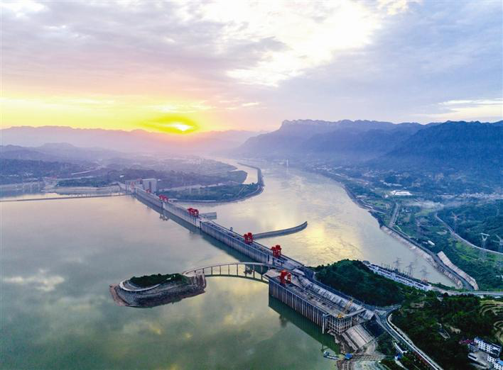 Three Gorges Reservoir Discharges Water to Meet Flood Season