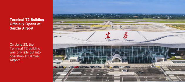 Terminal T2 Building Officially Opens at Sanxia Airport