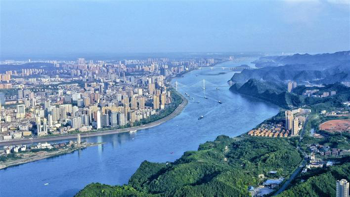 The Clear and Brimming River Flowing East