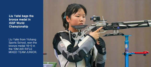 Liu Yafei bags the bronze medal in ISSF World Championship