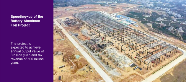 Speeding-up of the Battery Aluminum Foil Project