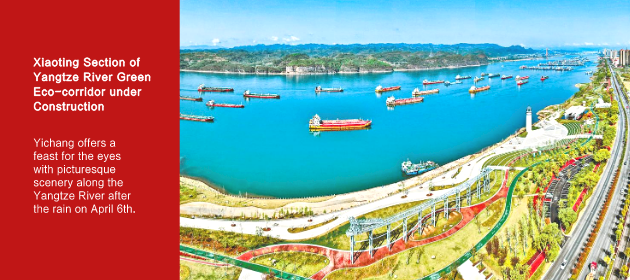 Xiaoting Section of Yangtze River Green Eco-corridor under Construction