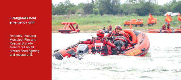 Firefighters hold emergency drill