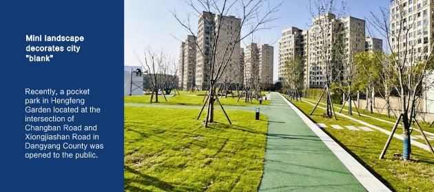 Mini landscape decorates city “blank”