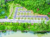Idle land transformed into eco-friendly parking lot
