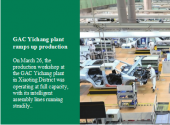 GAC Yichang plant ramps up production